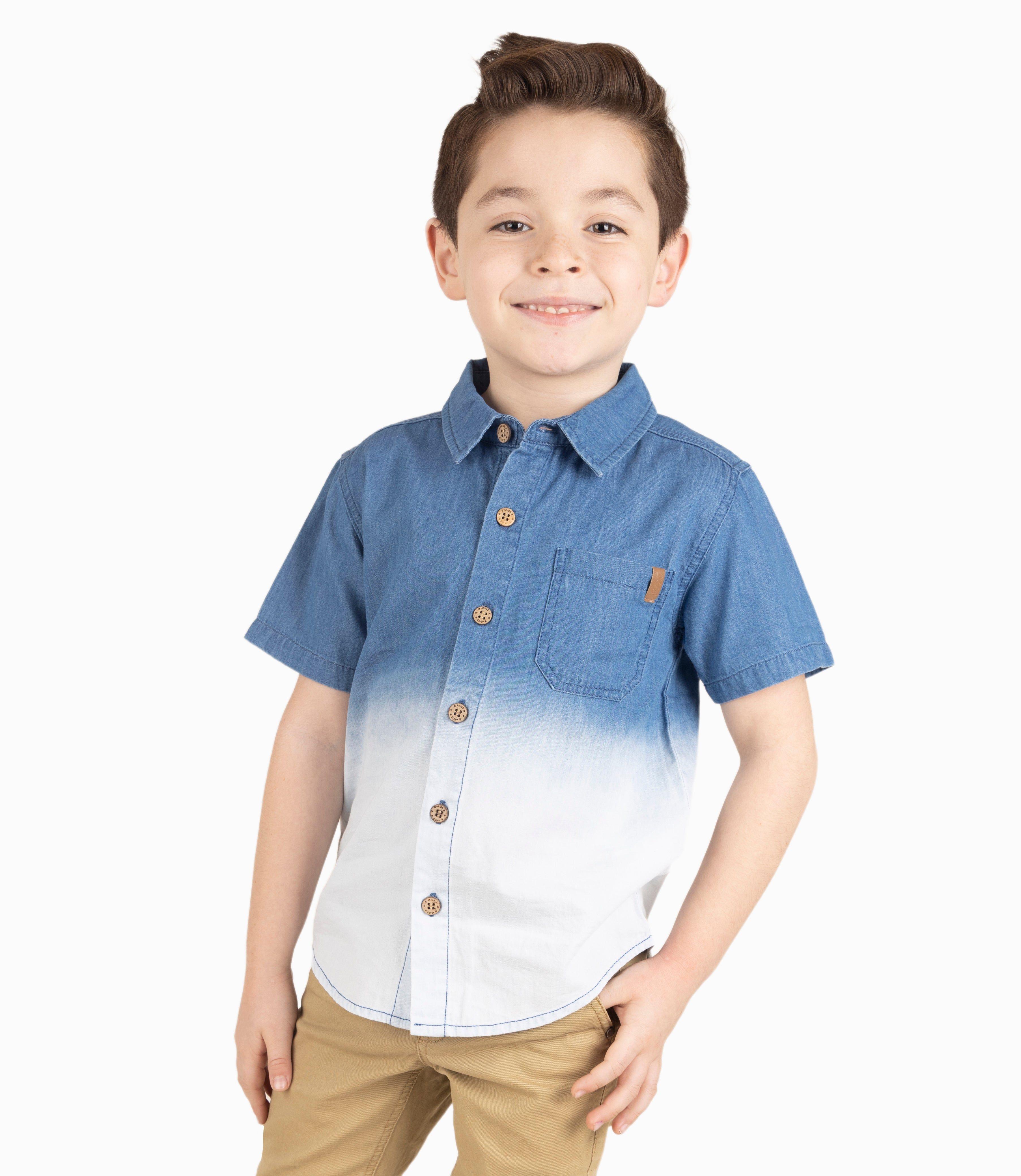 Camisa Niño Tie Dye Denim Azul-6