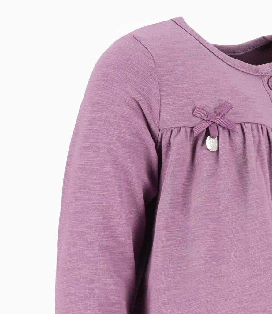 Conjunto bebé de polera y calzas morado Limonada-2