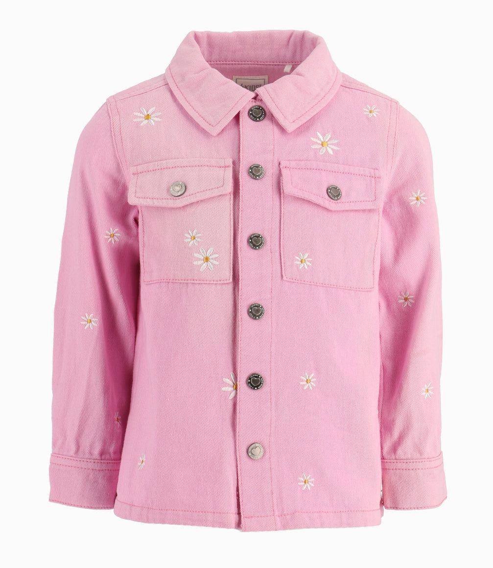 Chaqueta Niña Con Flores Rosado 4 Kids-19