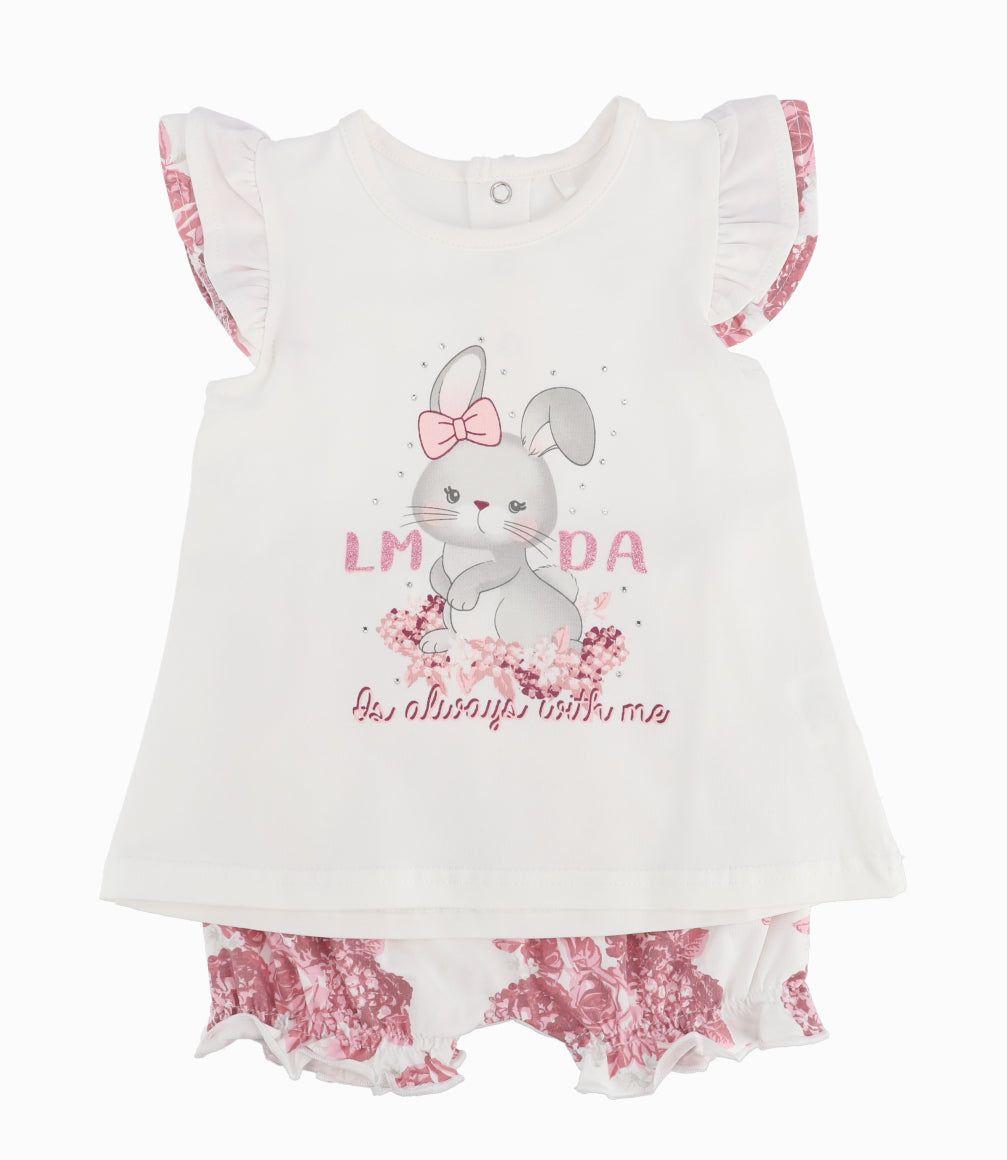 Conjunto Recién Nacida De Polera Y Calzón-5