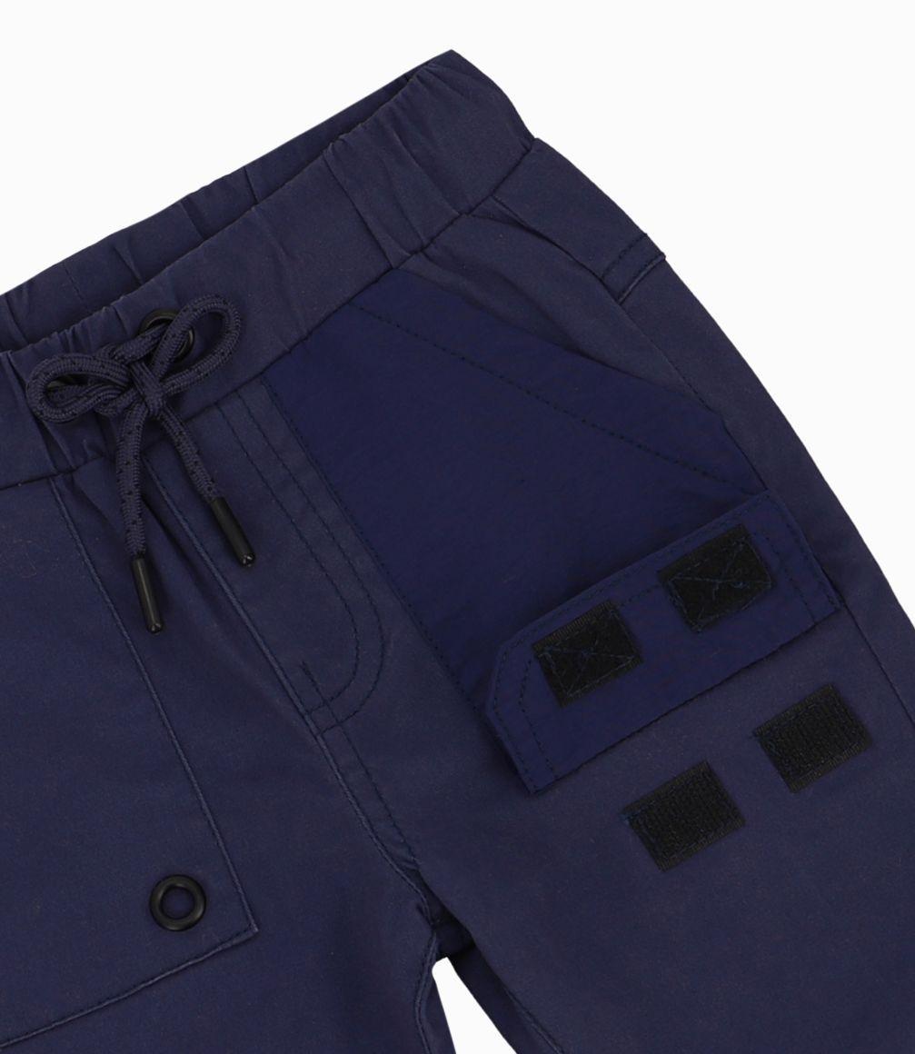 Pantalón Bebé Niño Jogger Black And Blue Azul Piedra-2