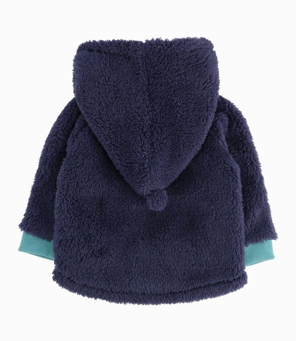 Poleron Recién Nacido Con Osito Black And Blue Azul Piedra-5