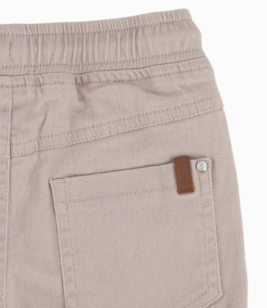 Bermuda Bebé Niño Básico Beige-8