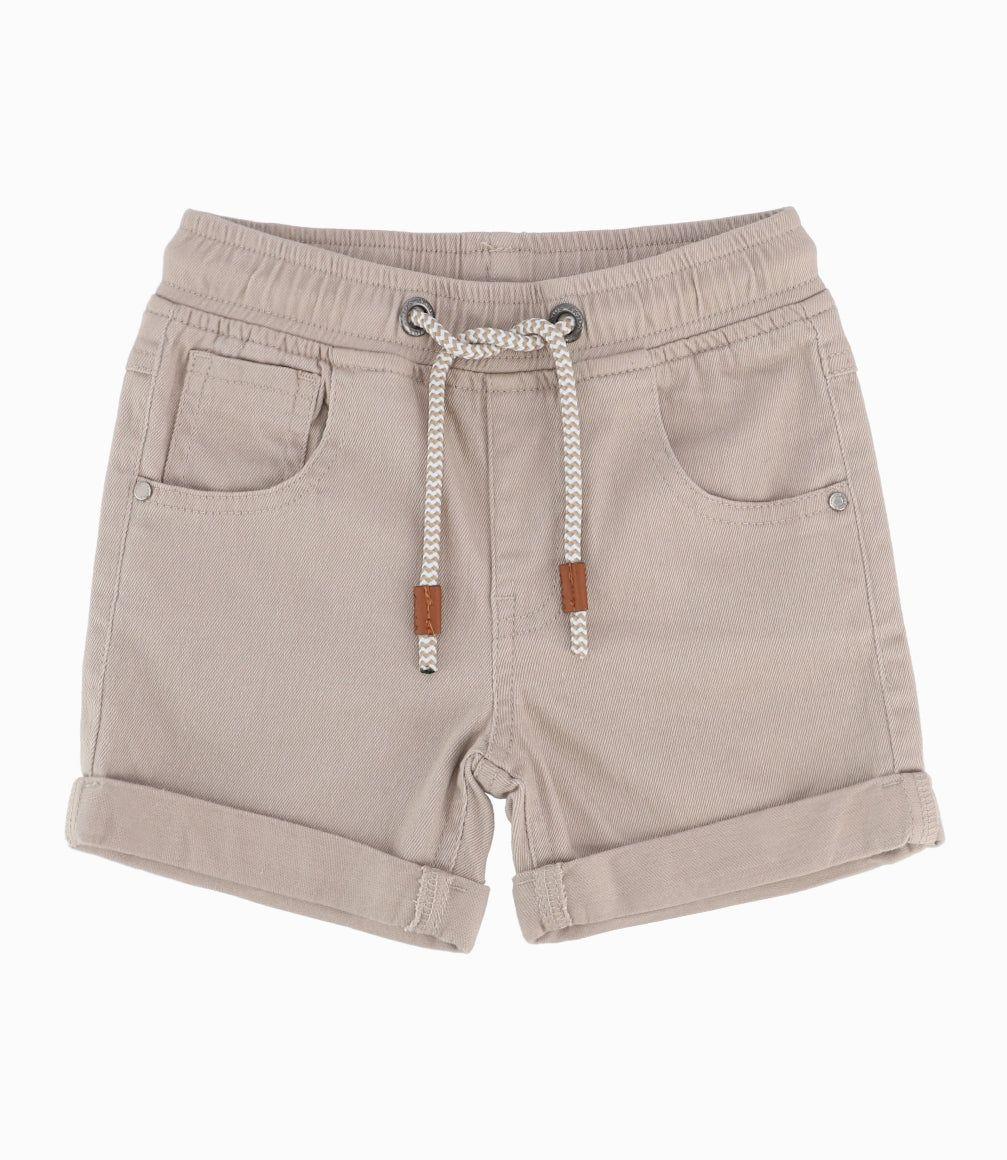 Bermuda Bebé Niño Básico Beige-9