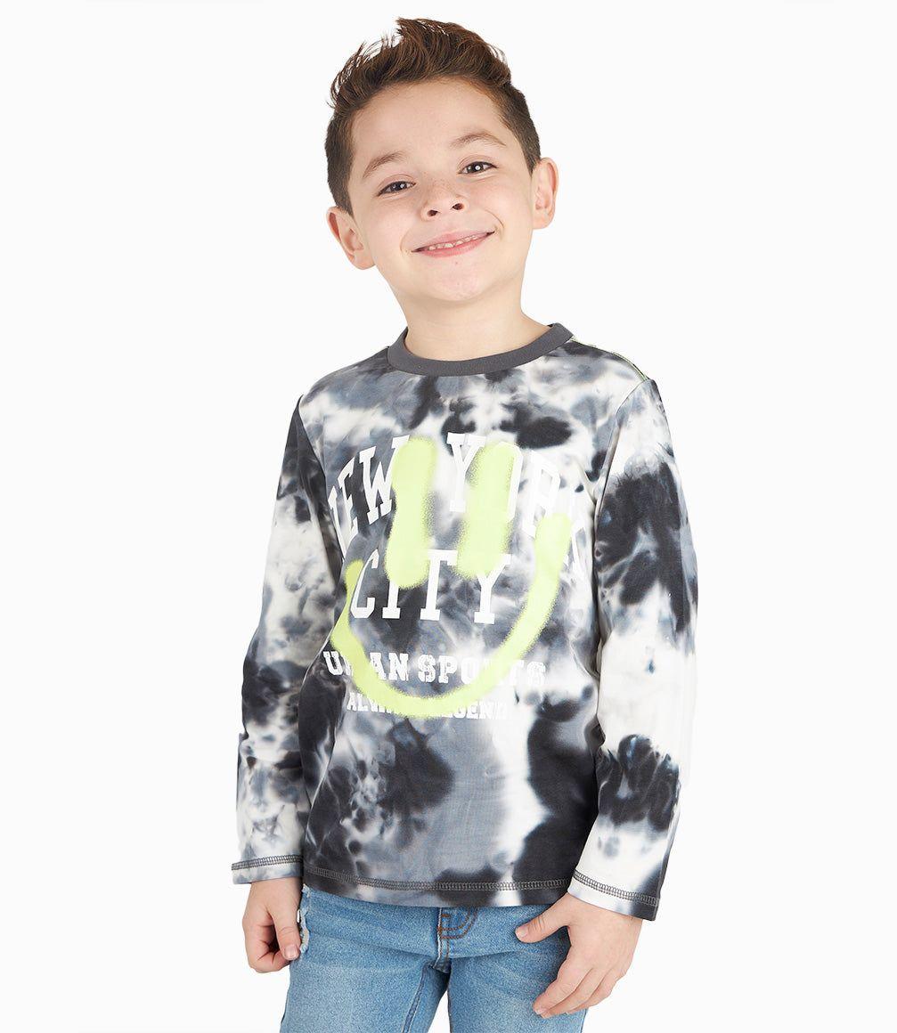 Polera Niño Con Estampado Gris 4 Kids-4