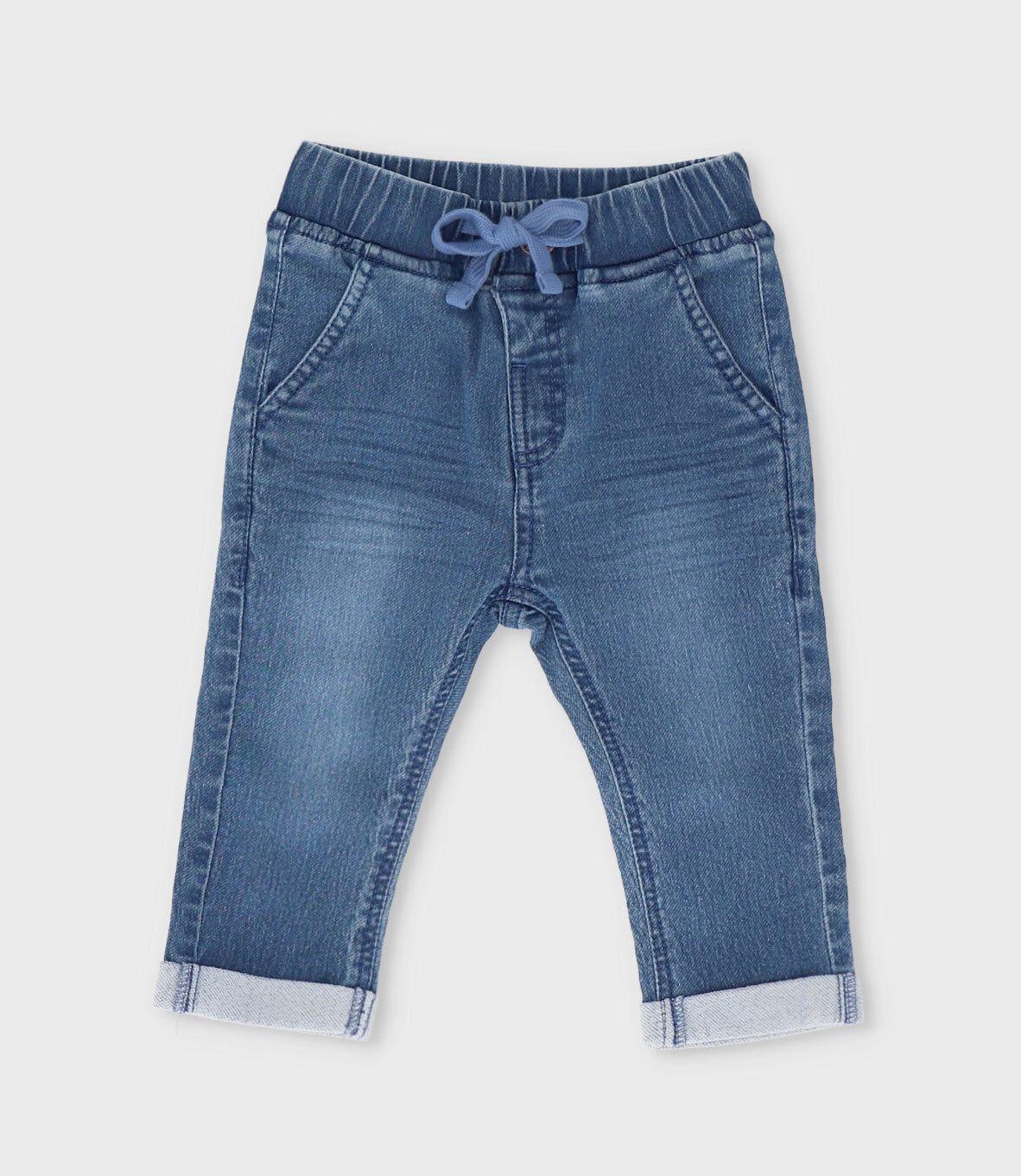 Jeans bebé baggy celeste Black and Blue-0