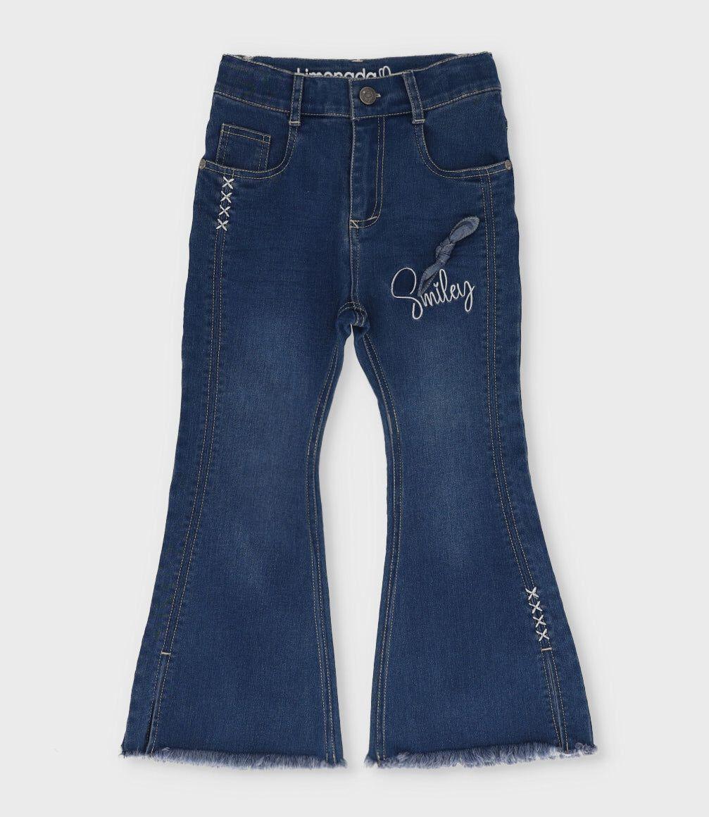 Jeans niña flare azul Limonada-1