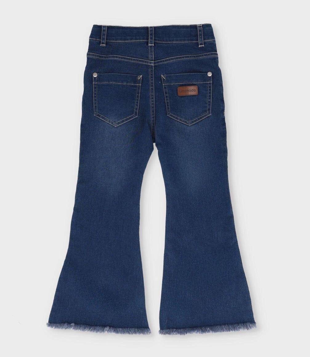 Jeans niña flare azul Limonada-2