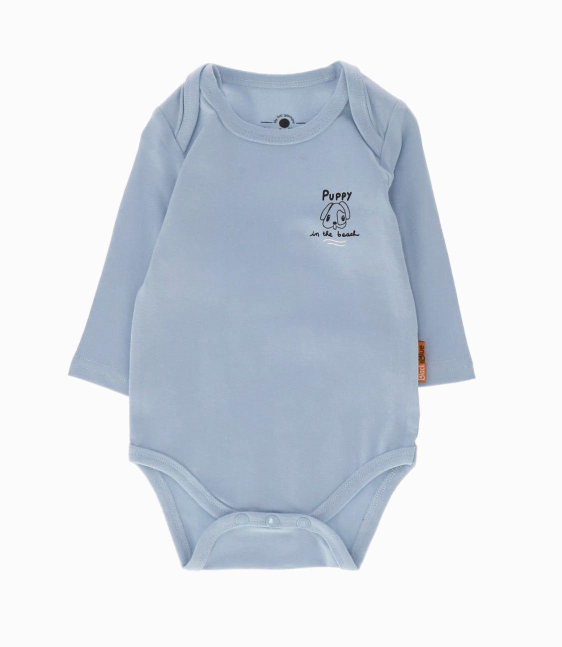 Pack Body recién nacido con perritos Blanco Black And Blue-2