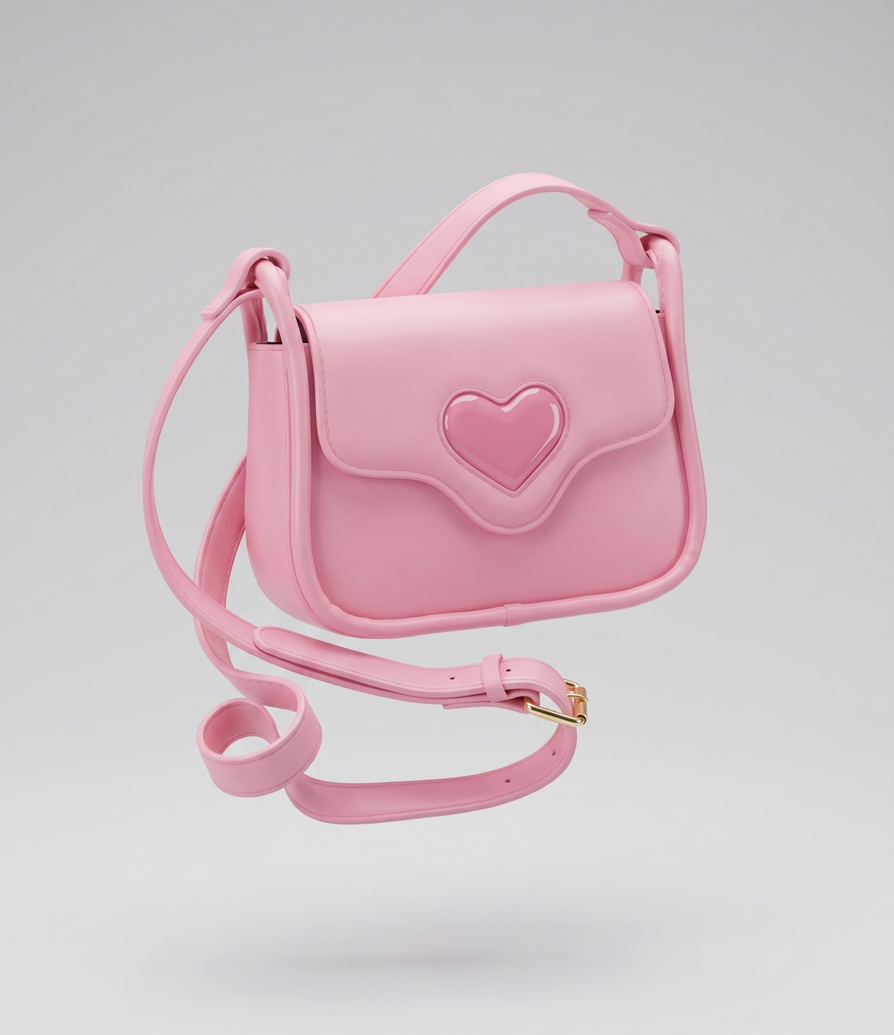 Cartera niña con corazón L91671270199 rosada Limonada-0