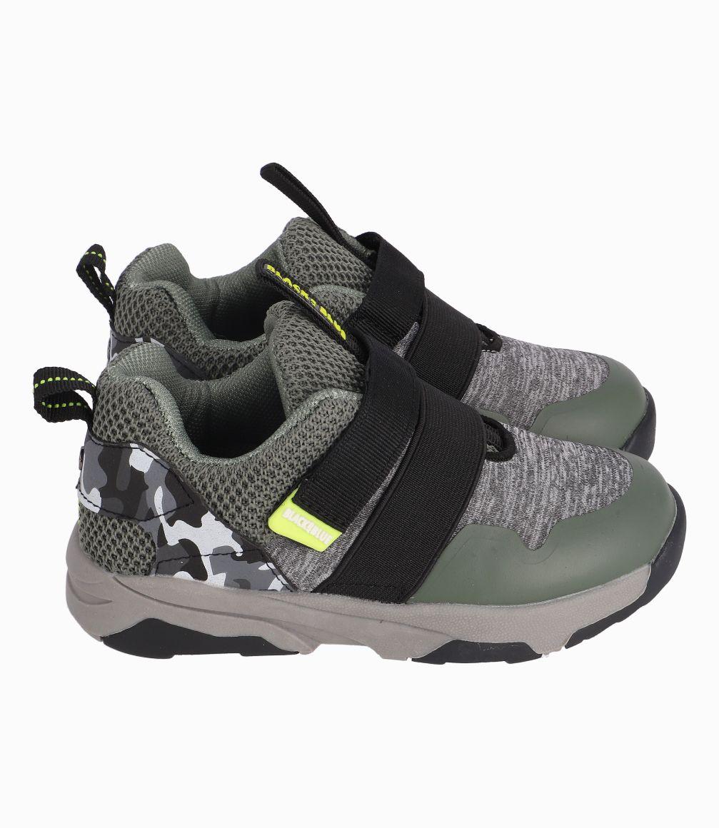 Zapatilla Bebé Niño Verde Militar Black and Blue-1