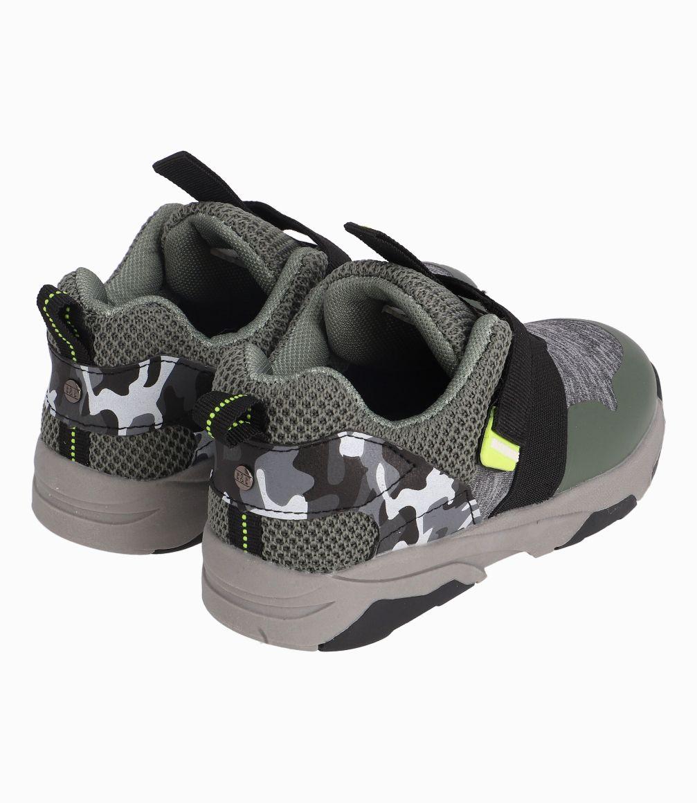 Zapatilla Bebé Niño Verde Militar Black and Blue-2