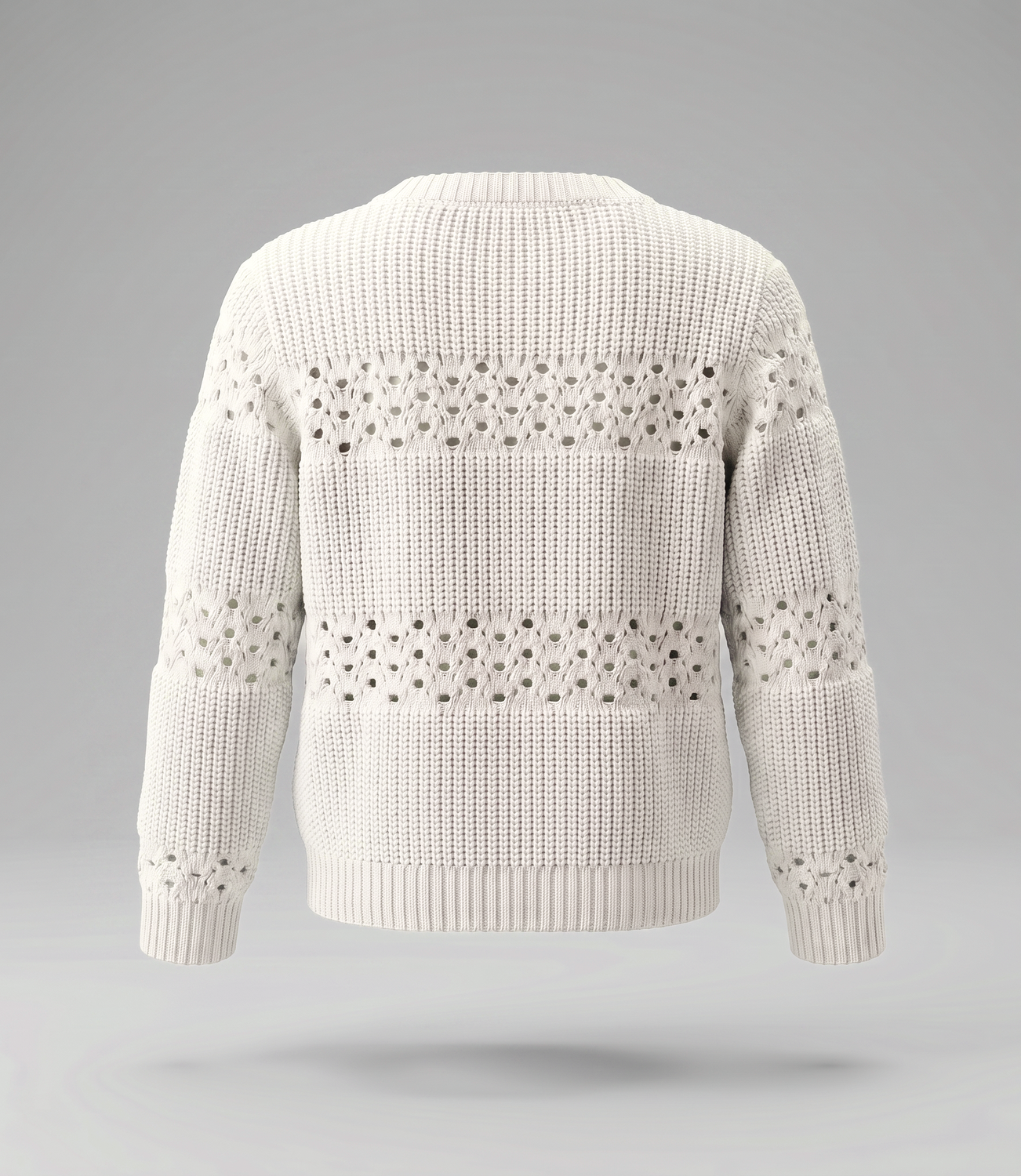 Chaleco niña cardigan con lazos L11061270203 crudo Limonada-2