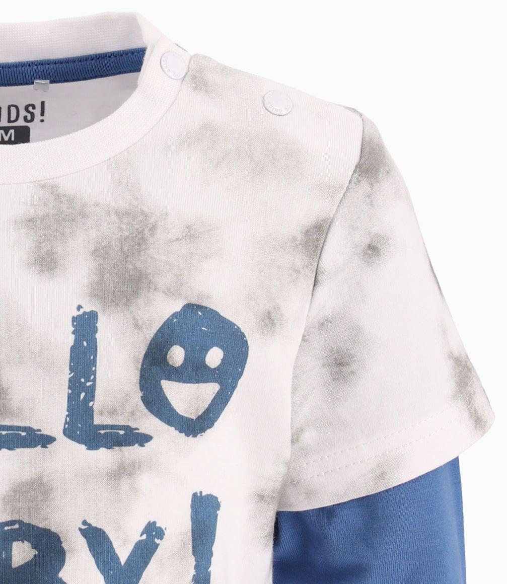 Polera Bebé Niño Con Estampado Gris 4 Kids-4