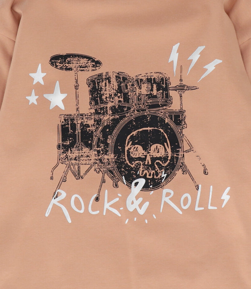 Polera manga larga niño rock & roll camel 4 Kids-2