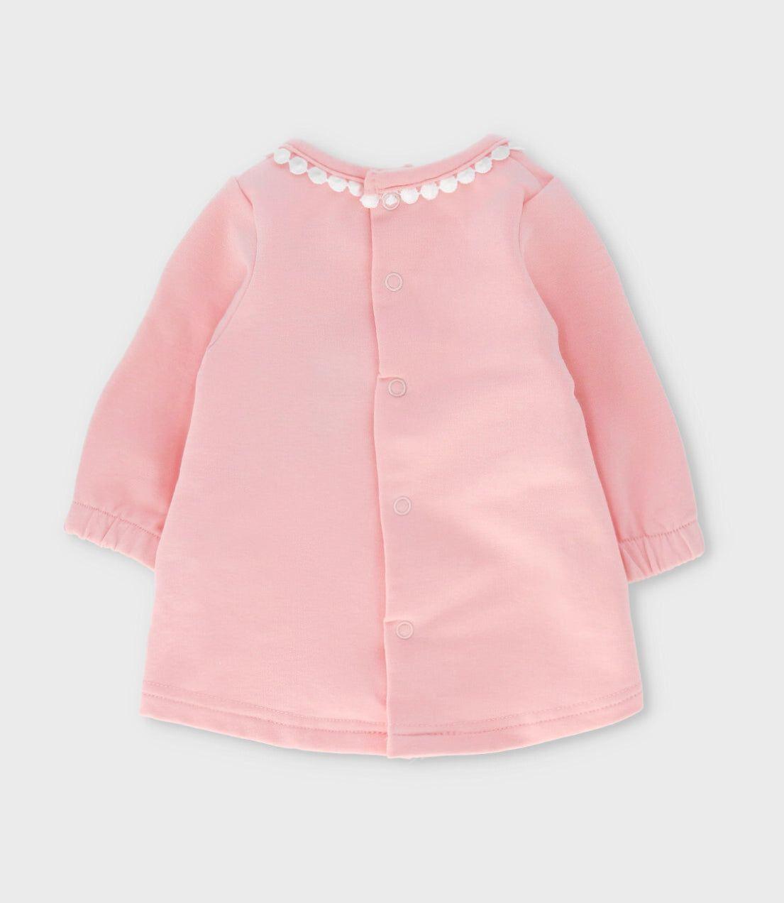 Conjunto recién nacida con conejos y flores rosado Limonada-2