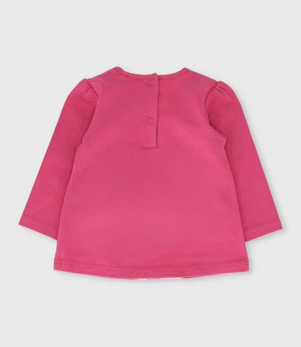 Polera manga larga bebé estampado de conejo carmín Limonada-1