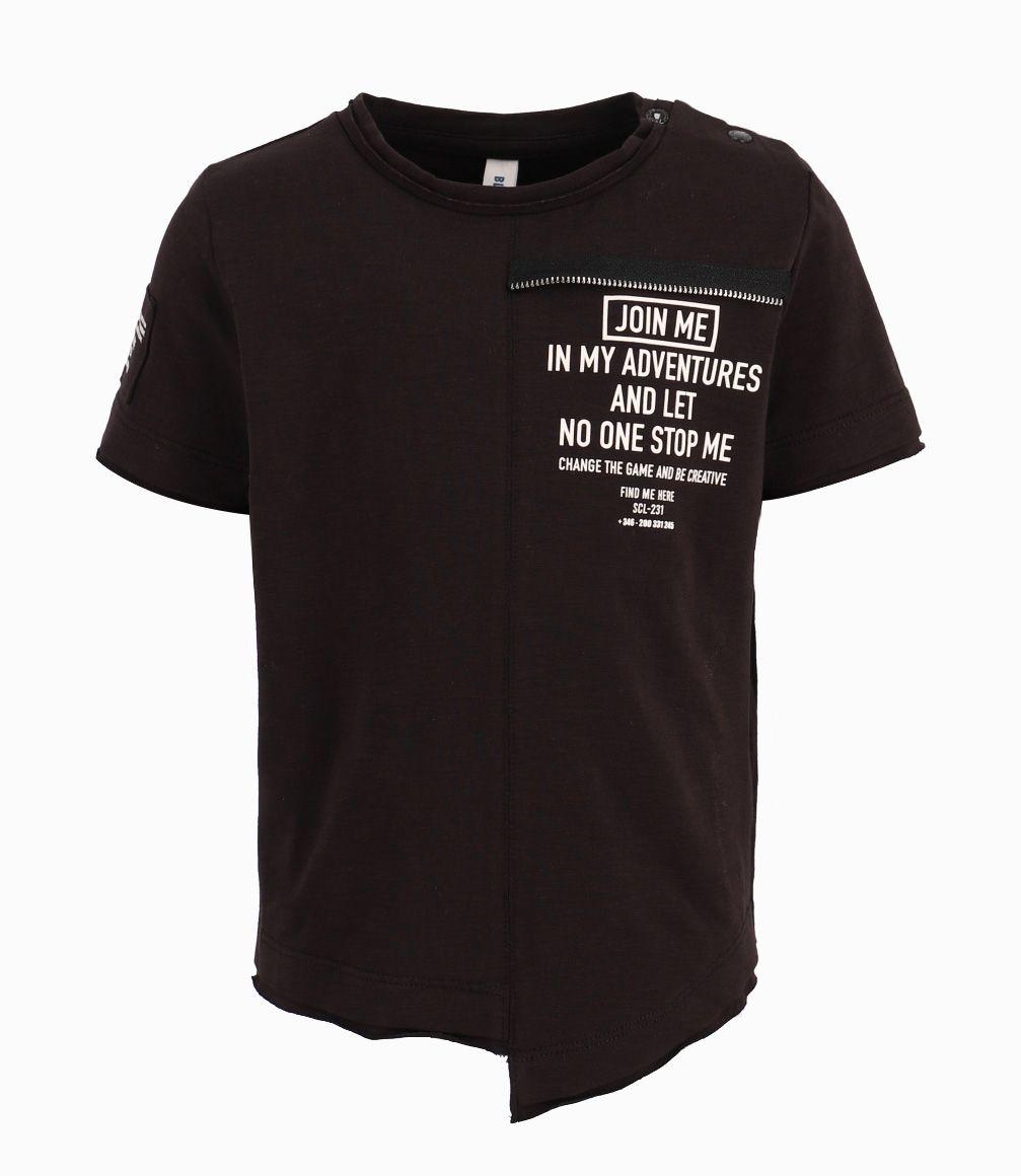 Polera Bebé Join Me Asimétrico  Black and Blue Negro-0