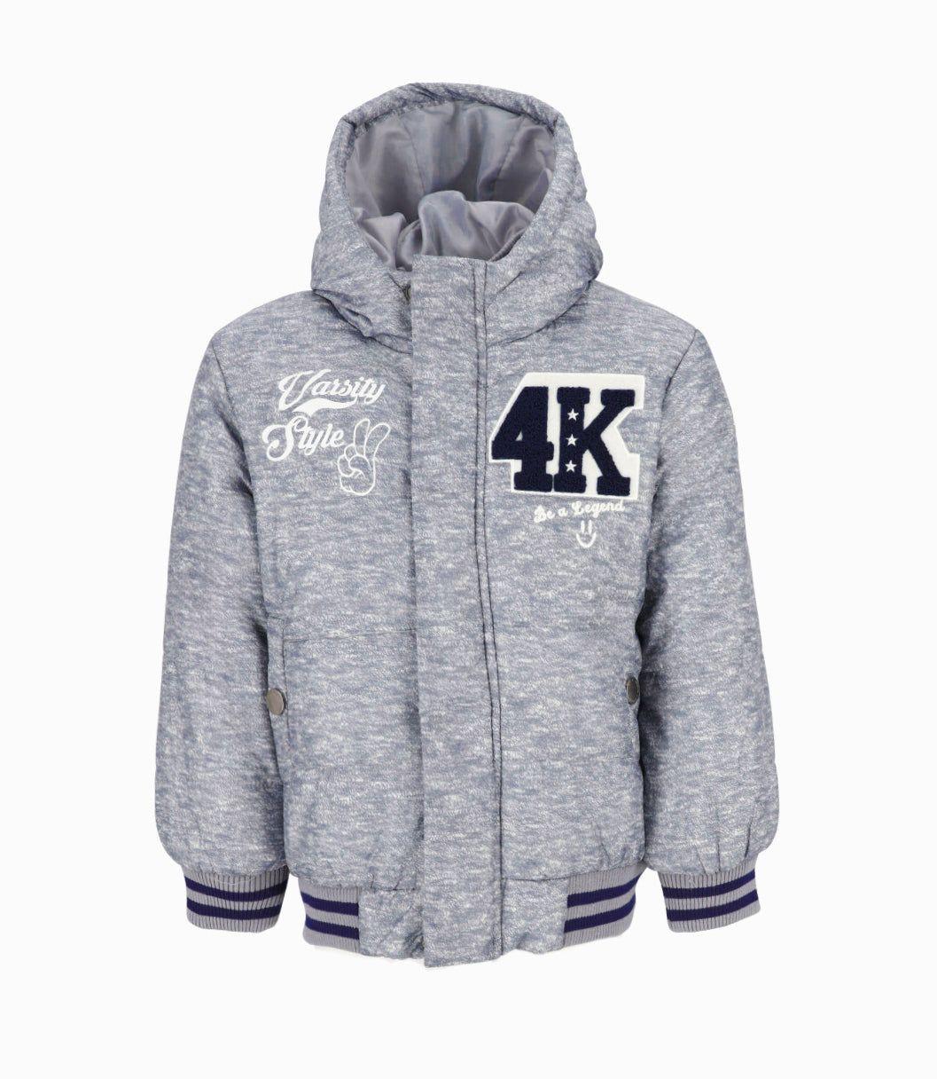 Parka niño universitaria gris 4 Kids-0