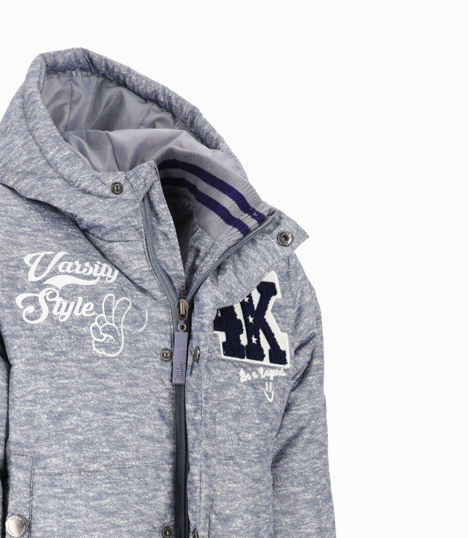 Parka niño universitaria gris 4 Kids-2