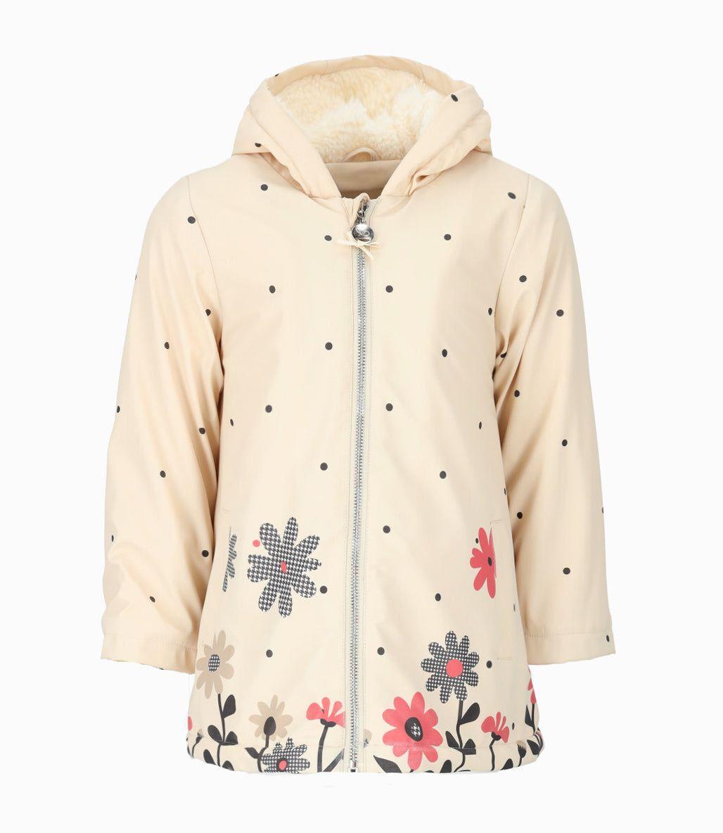 Abrigo niña sherpa beige Limonada-0