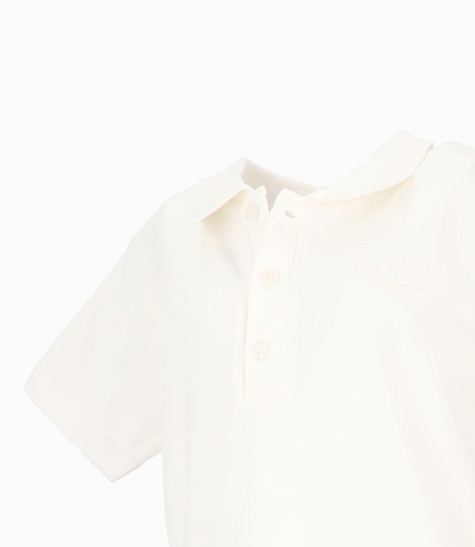 Polera manga corta niño básica blanco 4 Kids-2