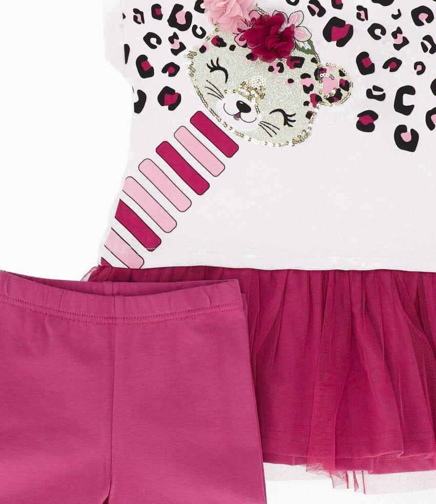 Conjunto bebé con vuelo burdeo Limonada-3