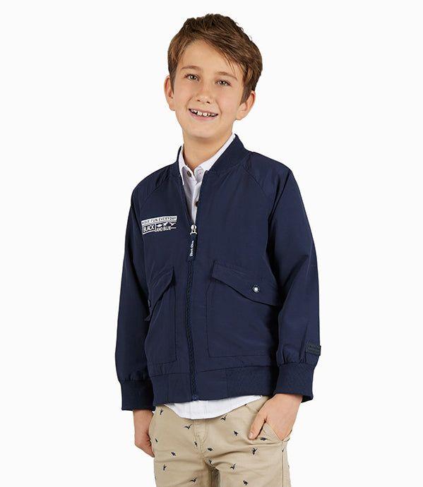 Chaqueta Niño Bomber Azul Marino-3