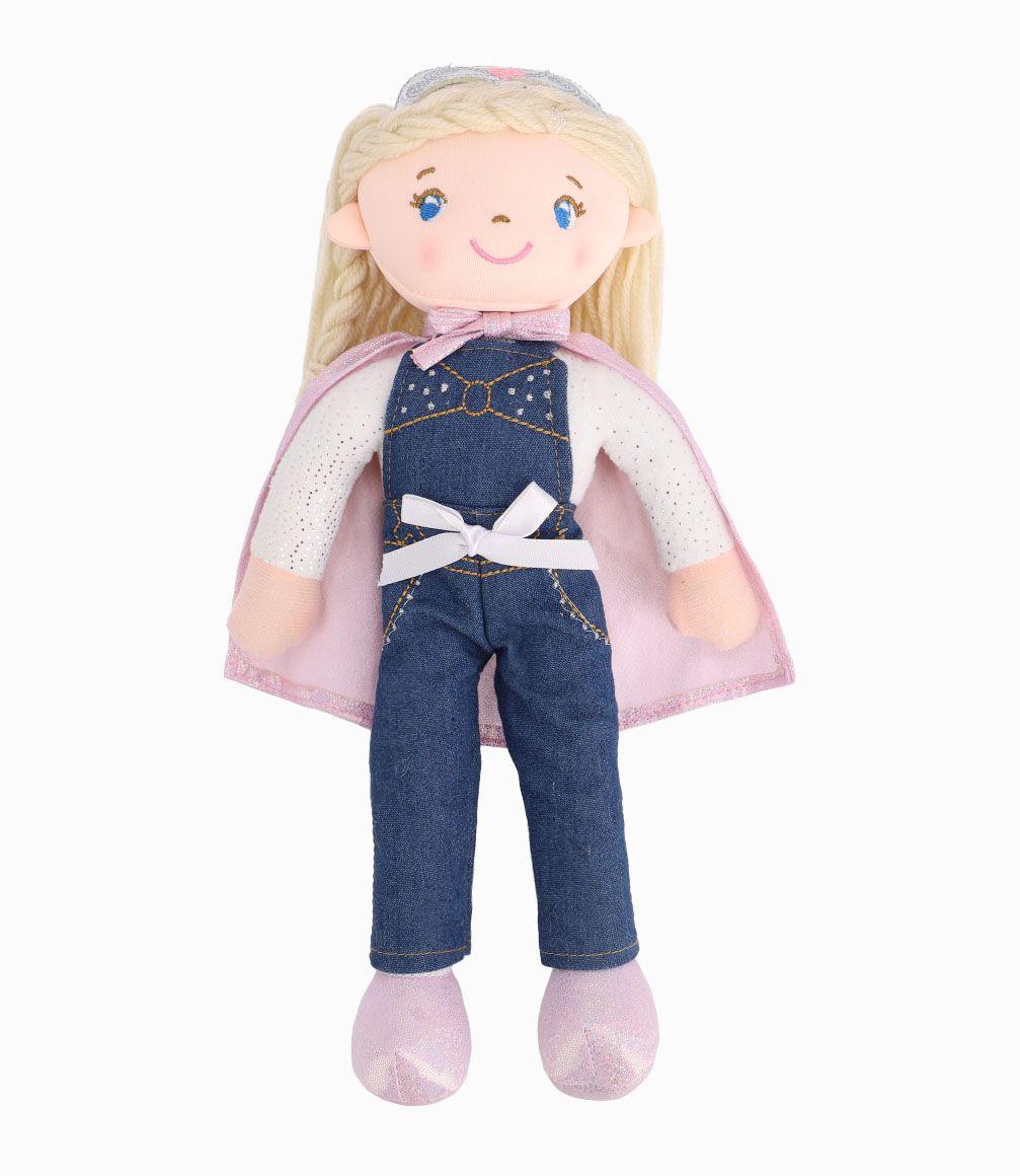 Muñeca Princesa Heroína Niña Denim azul Limonada-0
