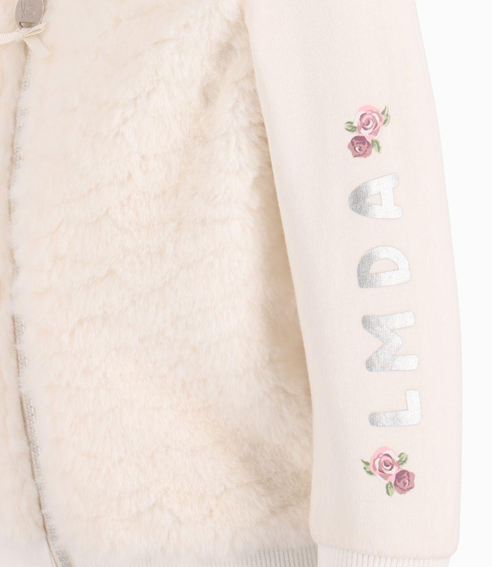 Polerón Bebé Niña De Polar Limonada Crudo-2