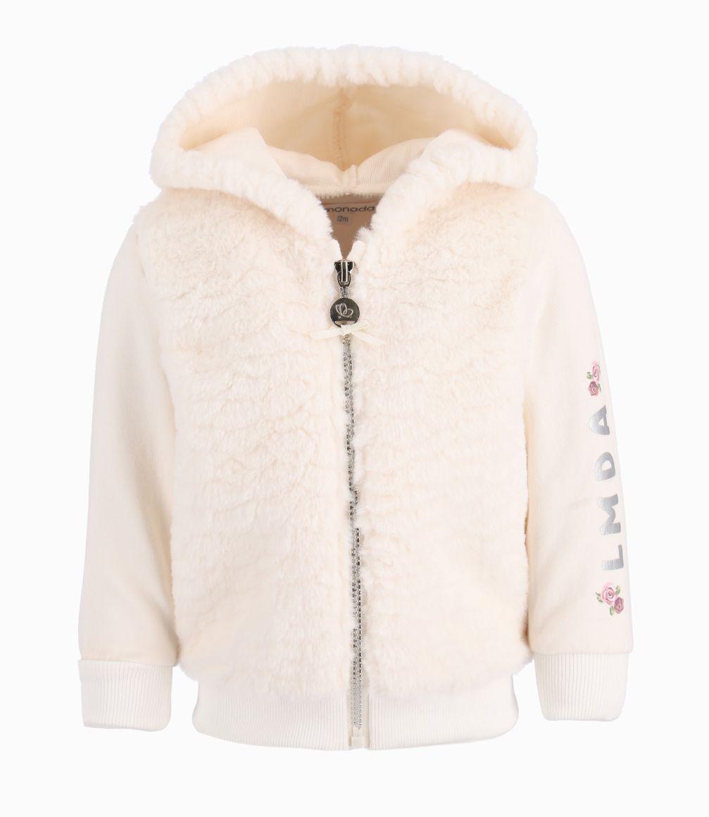 Polerón Bebé Niña De Polar Limonada Crudo-0