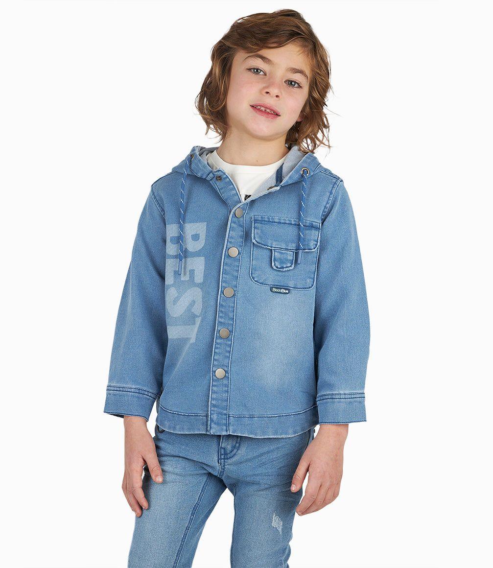Camisa Niño Con Gorro Denim Celeste-6