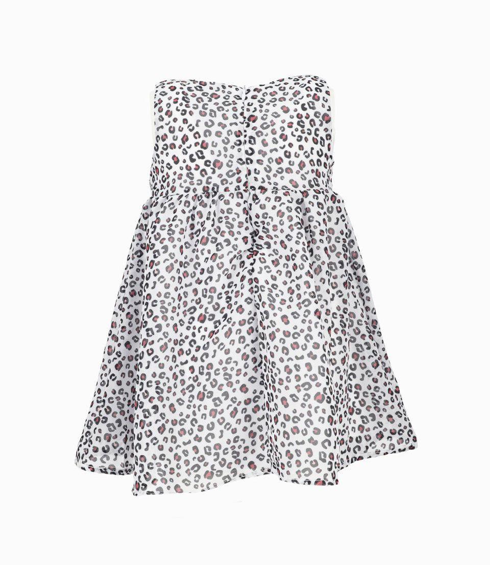Vestido bebé con bolero tejido burdeo Limonada-3