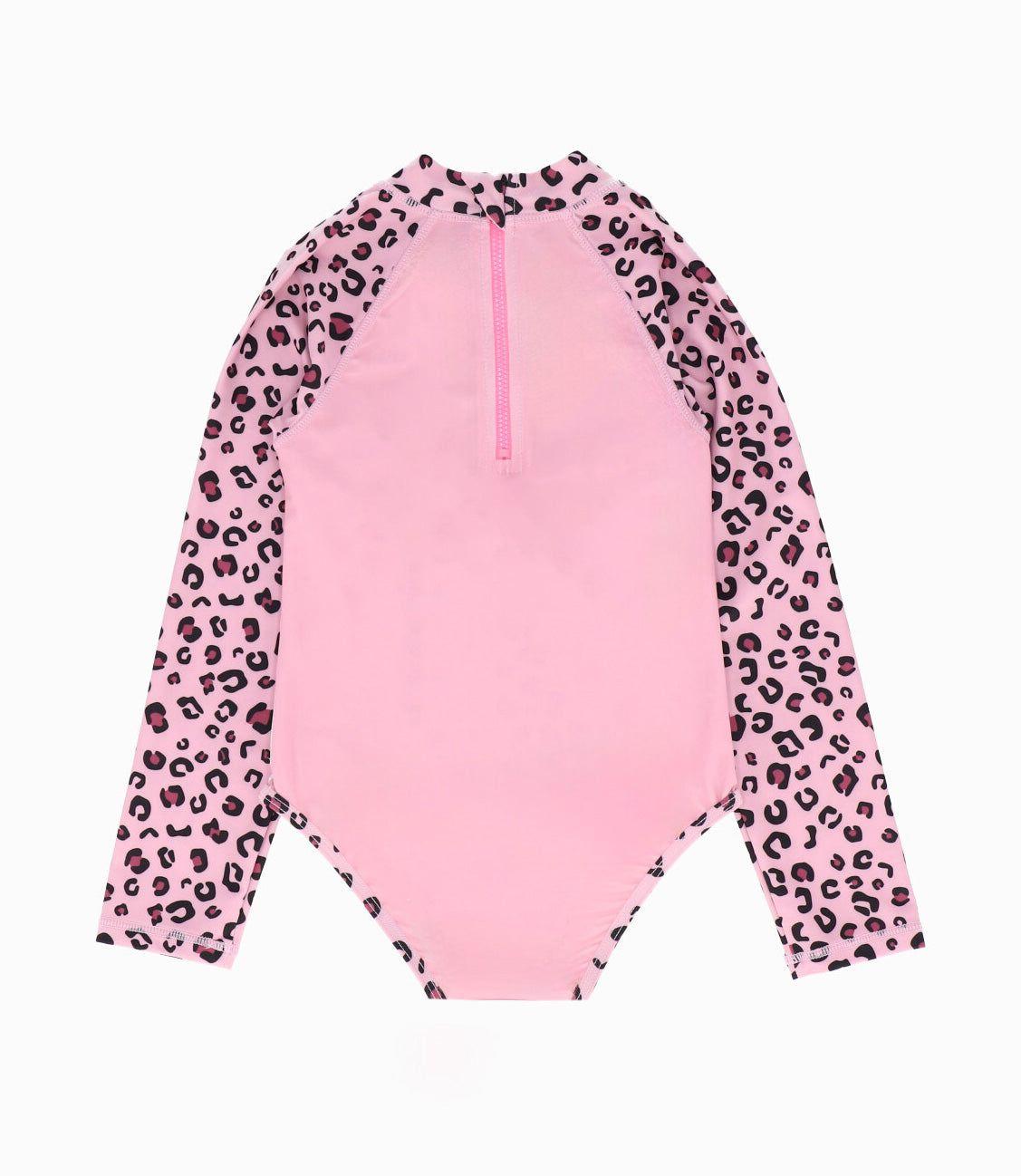 Traje de baño niña animal print palo rosa Limonada-2