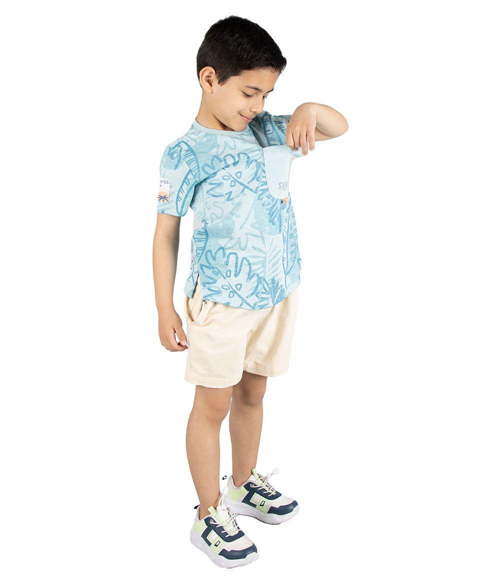 Polera Niño Con Hojas-7