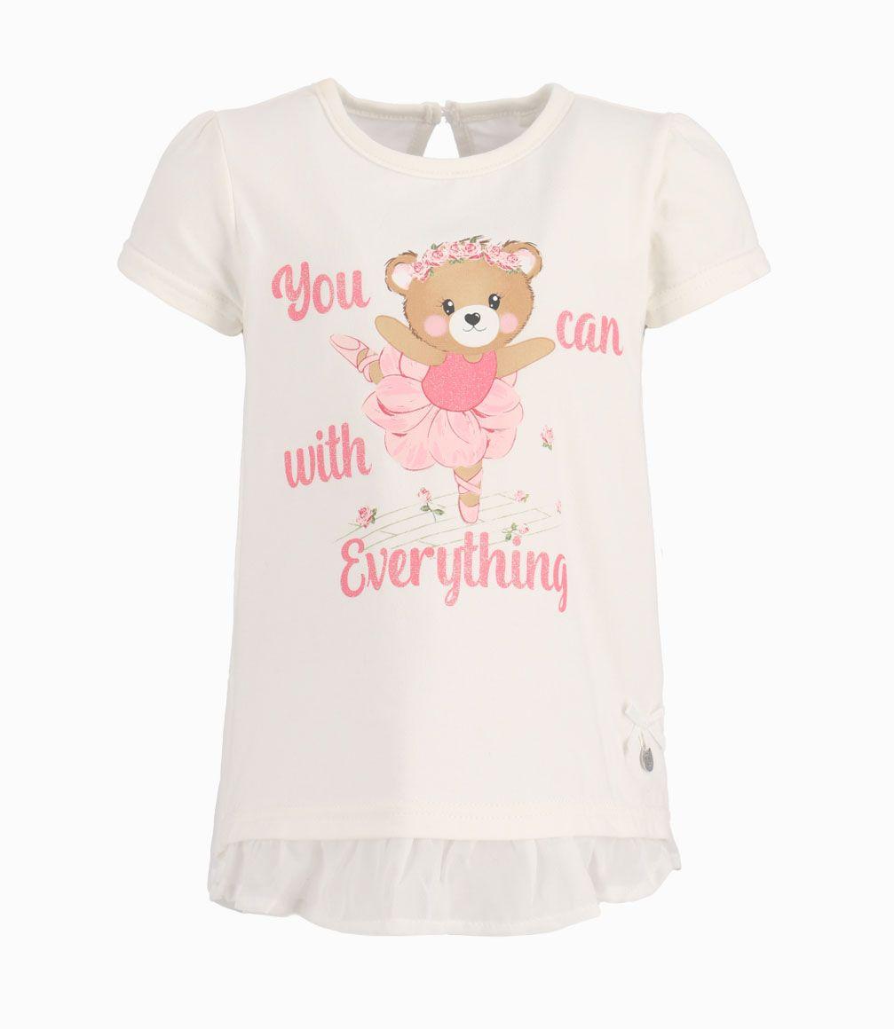 Polera Osa Bailarina Bebé Niña Crudo Limonada-0
