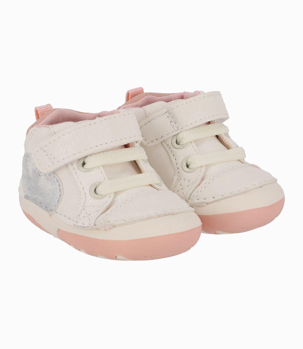Zapatilla Gateador Con Corazones 4 Kids Blanco-0