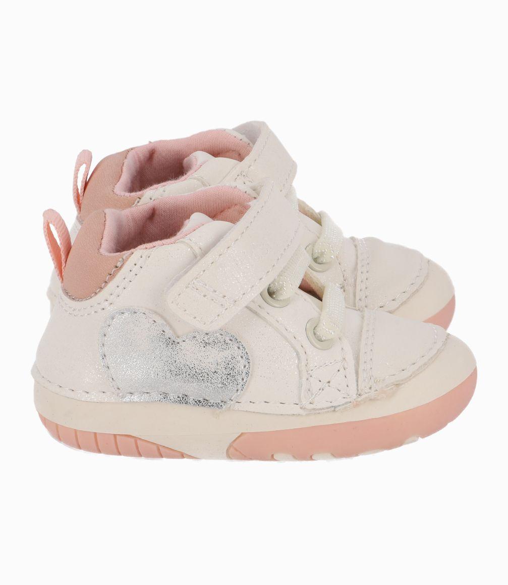 Zapatilla Gateador Con Corazones 4 Kids Blanco-1