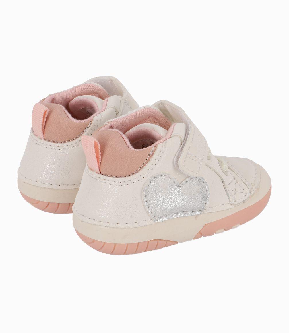 Zapatilla Gateador Con Corazones 4 Kids Blanco-2