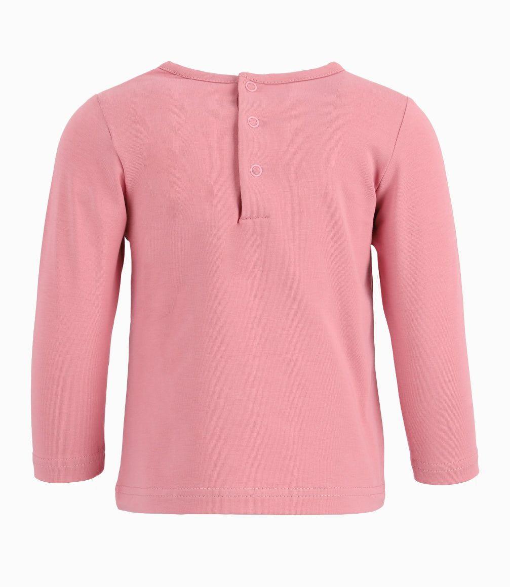 Polera Bebé Niña Tie Dye Limonada Palo Rosa-2