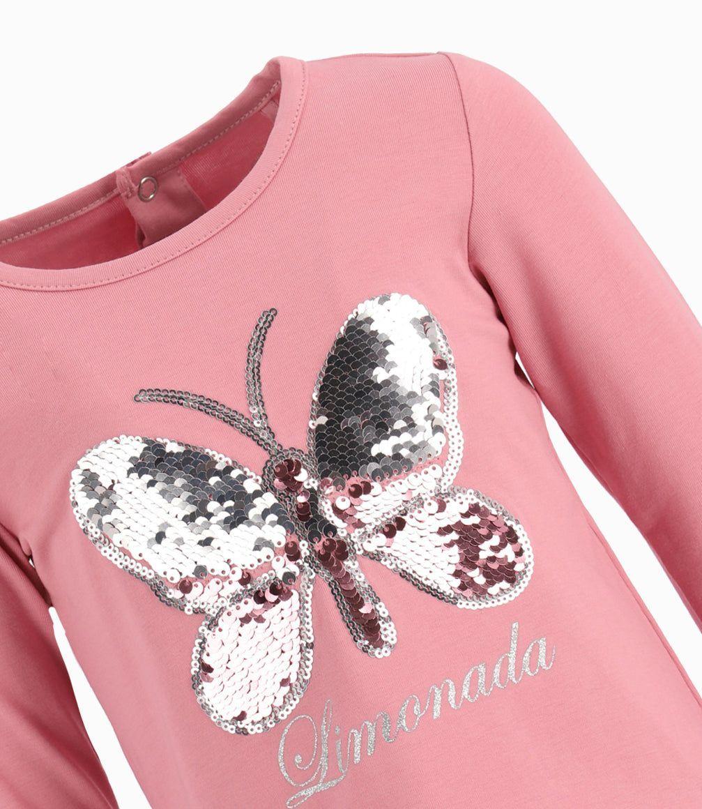 Polera Bebé Niña Tie Dye Limonada Palo Rosa-1