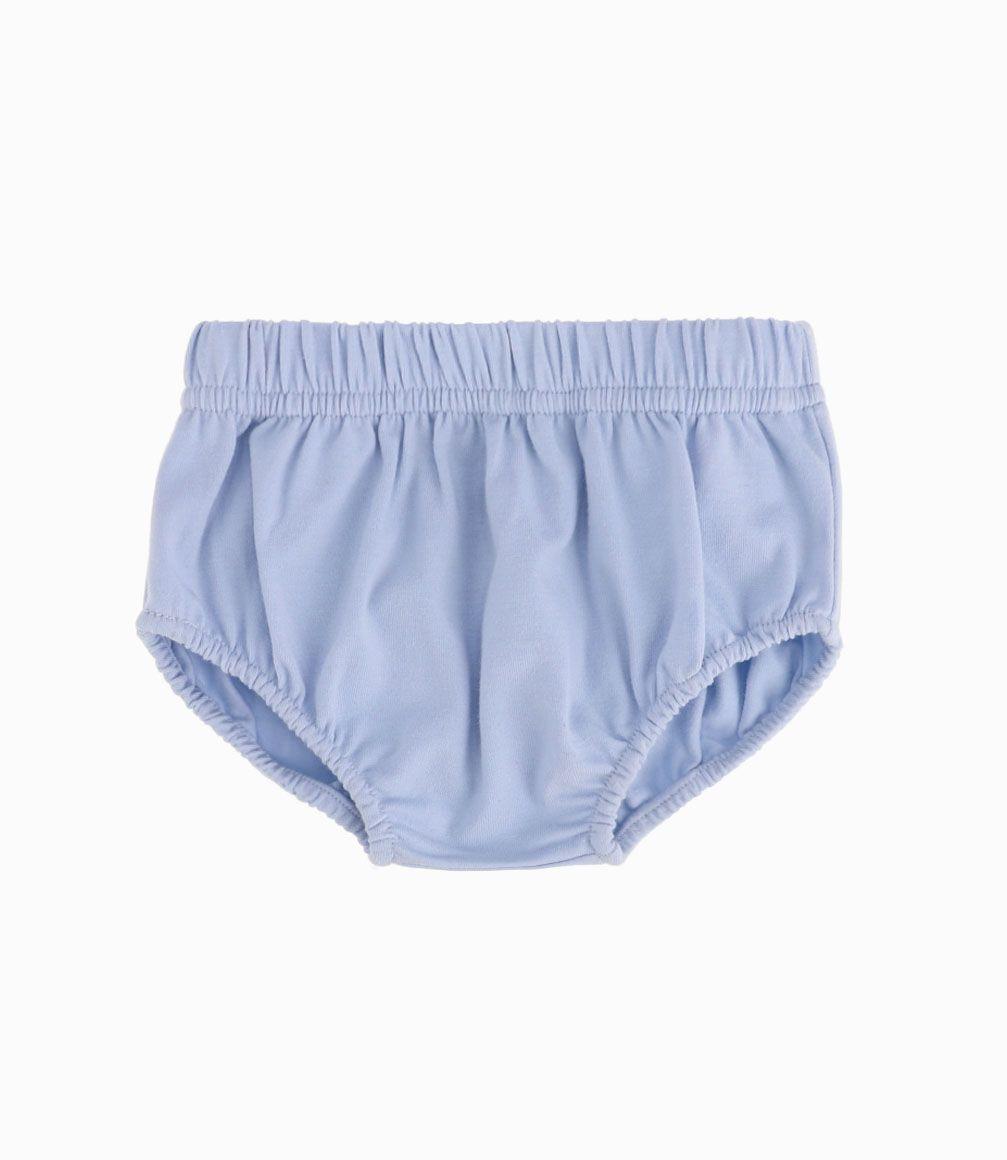 Vestido Pecho Bordado Recién Nacida Celeste Limonada-2