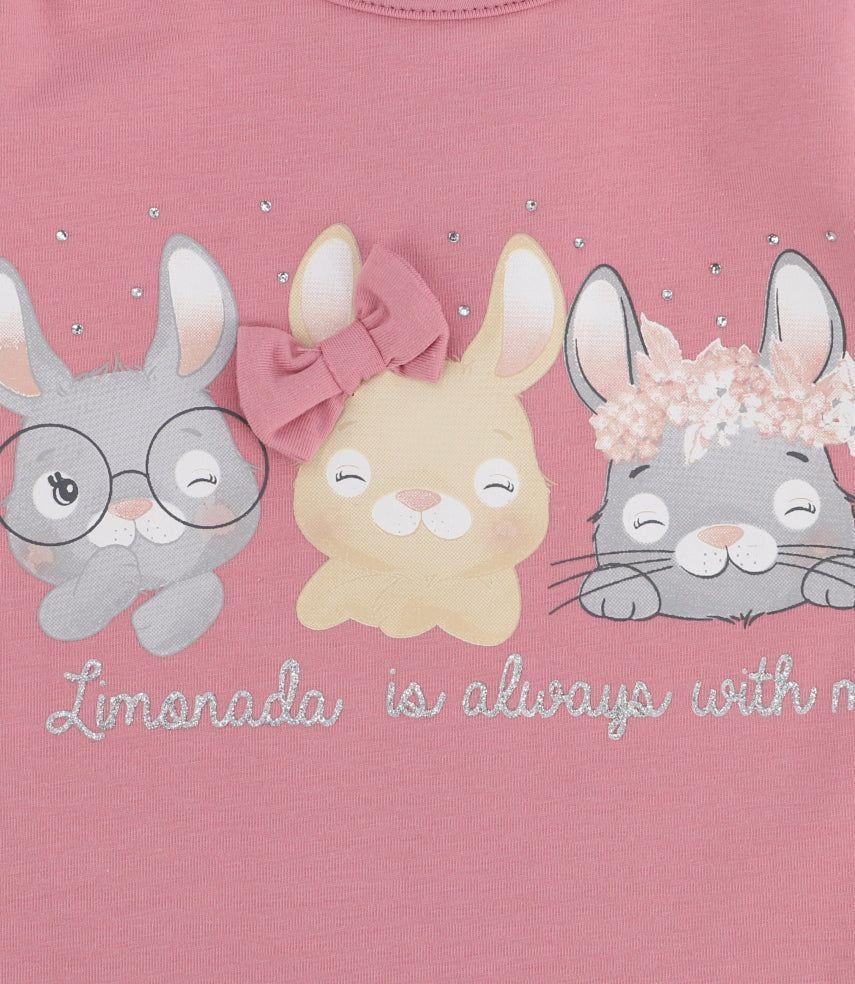 Polera Bebé Con Conejos Y Flores-9