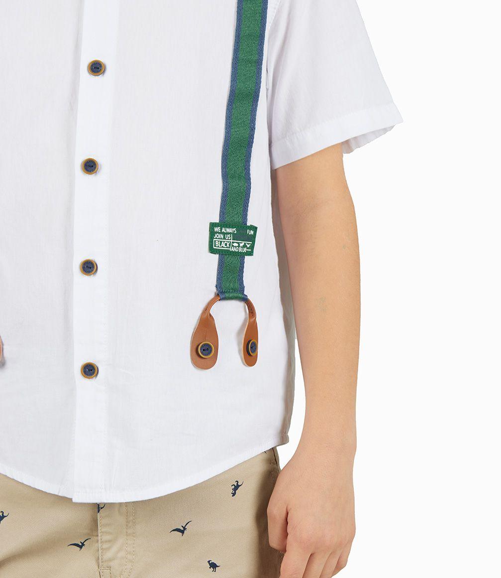 Camisa Niño Con Suspensores Blanco-1