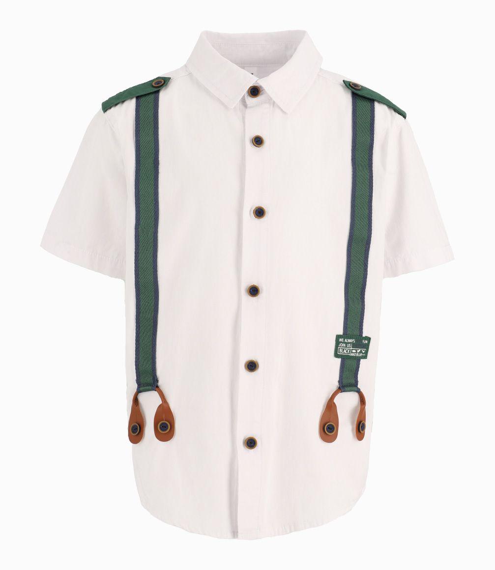 Camisa Niño Con Suspensores Blanco-2