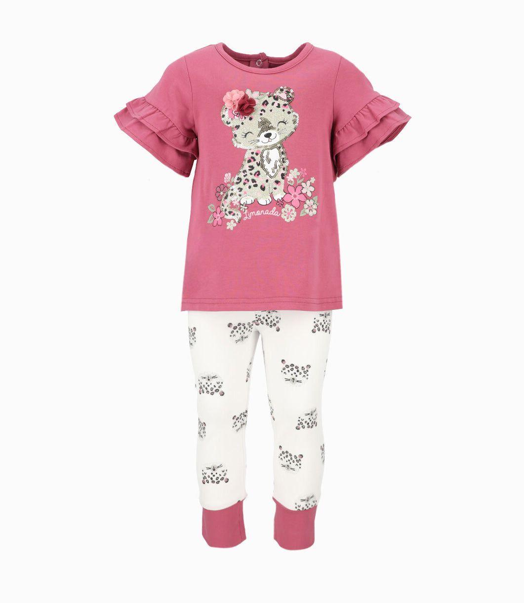 Conjunto bebé con leopardo burdeo Limonada-0