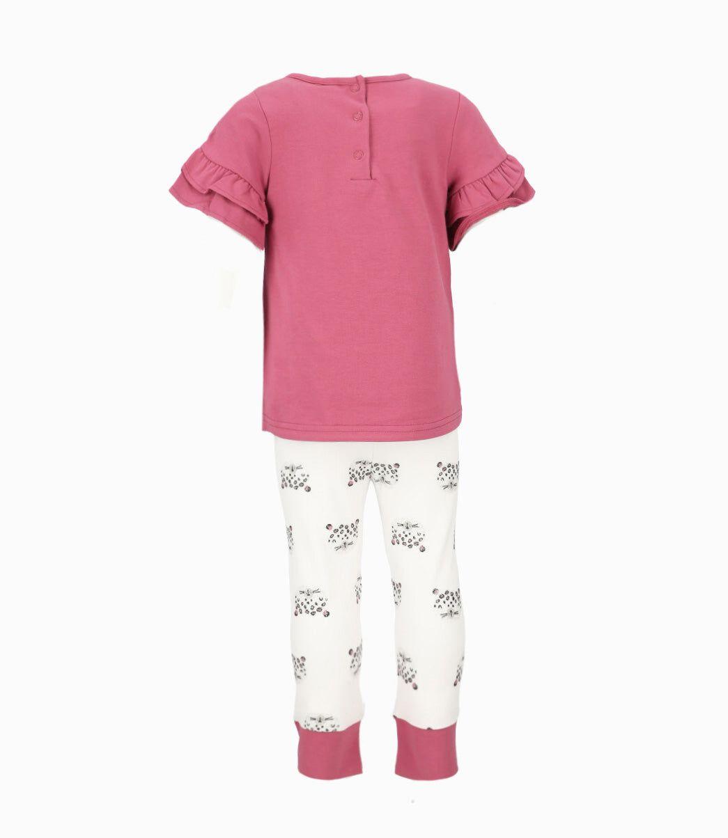 Conjunto bebé con leopardo burdeo Limonada-1