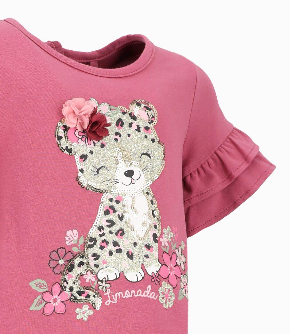 Conjunto bebé con leopardo burdeo Limonada-2