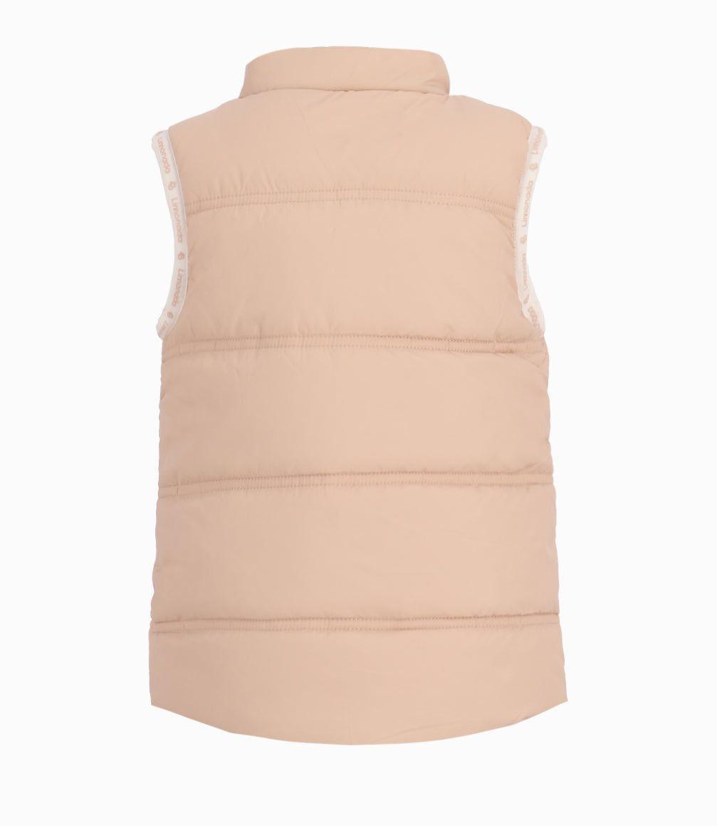 Parka Bebé Niña Sin Mangas Limonada Beige-3