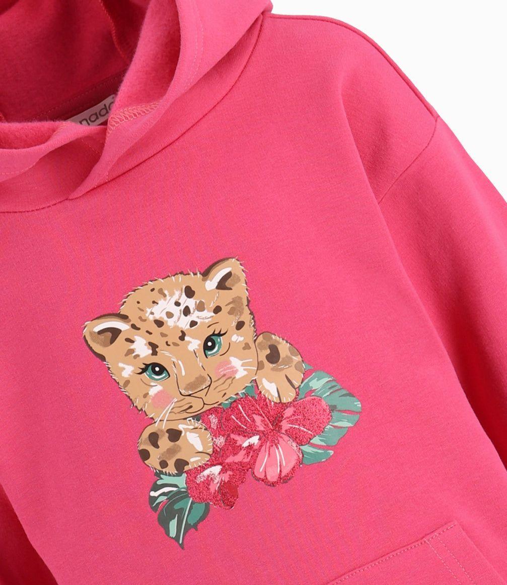 Conjunto Bebé Niña Con Leopardo Y Flores Limonada Frutilla-4
